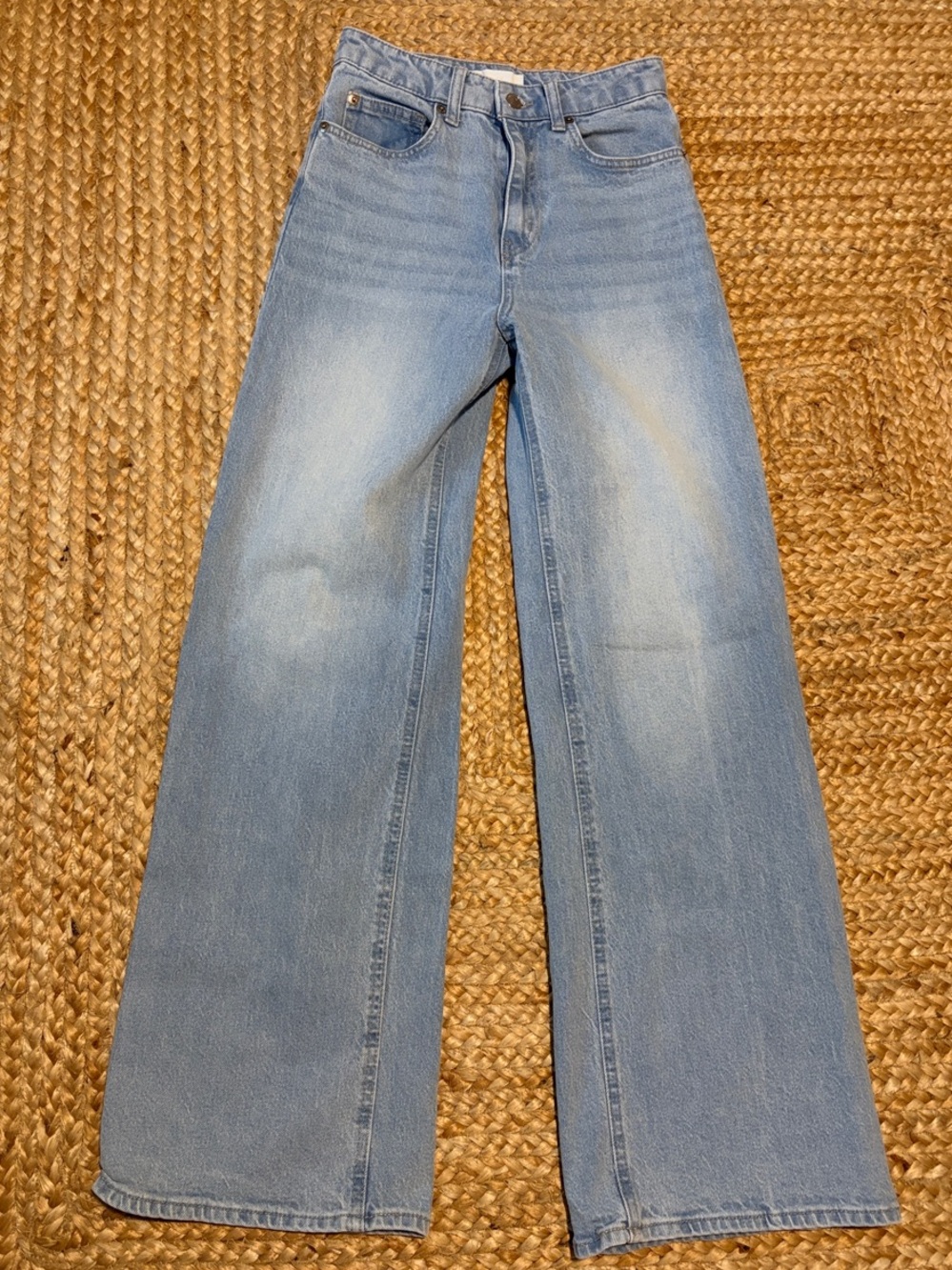 H&M Light Blue Wide Leg Jeans